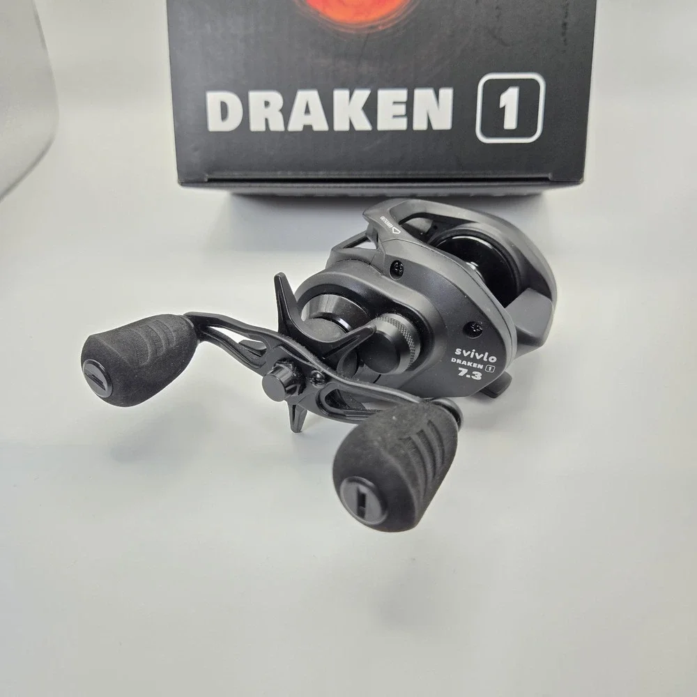 Svivlo Draken 1 Baitcasting Reel 7.3:1 Left Hand LH Fishing Reel - Slightly Used